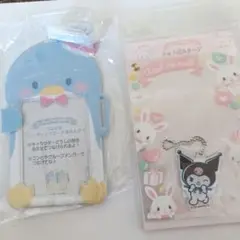 サンリオ　スリーブカード　フォルダー　アクリルチャーム3点