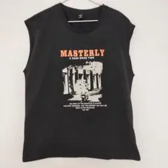 着用少なめ　SHEIN メンズ　タンクトップ　ノースリーブ Tシャツ　プリント