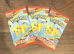 ポケモンカード ピカチュウ 3パック　セット　マクドナルド　ハッピーセット