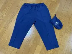 トラベルパンツ 軽量 携帯 袋付♪ ネイビー