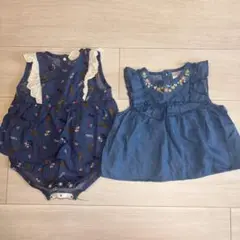 futafuta ベビー服 （女の子）80cm 2点セット