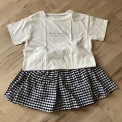 グローバルワーク パーカー Tシャツ スカパン ワイドパンツ 130