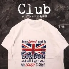 Club 白Tシャツ イギリス国旗　ロンドン　ビッグベン