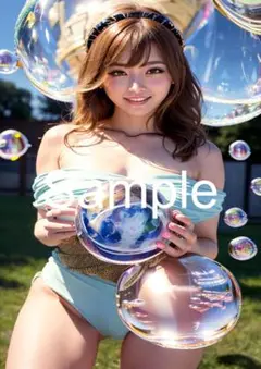 A4サイズアートポスター 1点もの 美女ポスター最高品質 B-G--73
