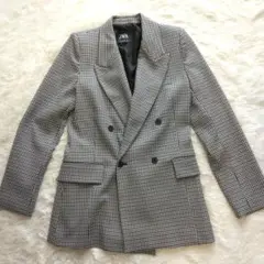 ZARA ザラ 千鳥柄 テラードジャケット レディース Mサイズ