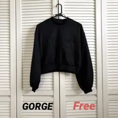 【GORGE】ジャージ/モックネック/トレーナー/未使用/クロップド丈/着痩せ