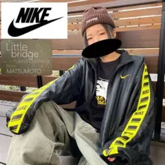 ナイキ NIKE 00s ナイロンジャケット 刺繍ロゴ 人気カラー 一点物 古着