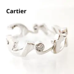 Cartier カルティエ シグネチャー ロゴ 3PD リング WG ジュウル