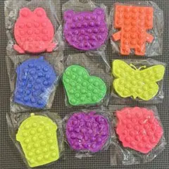 プッシュポップ　9点セット　知育玩具　ポップイット