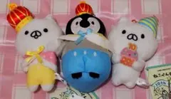 ねこぺん日和10thスイーツパーティーマスコット 3種セット