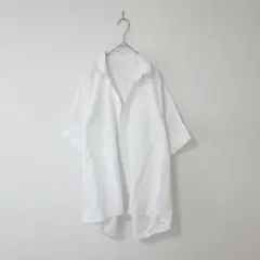 B1604S【soeur7/スール】スキッパーシャツ 半袖ブラウス 日本製