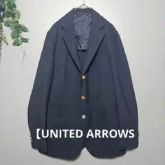 【UNITED ARROWS】 ネイビー ブレザー 46大きい金ボタン背抜き