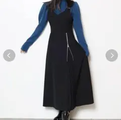 MURUAアシメプリーツジップジャンスカ