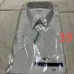 新品保管品　小田急　半袖ドレスシャツ　A 麻混　39 日本製