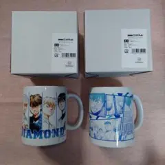 ダイヤのA DMMスクラッチ B賞 マグカップ コマ割りデザイン 2種セット