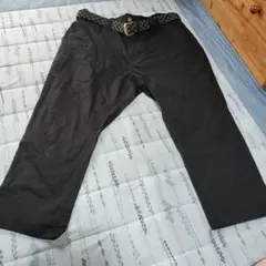 黒のワークパンツ ベルト付き3Lサイズ新品
