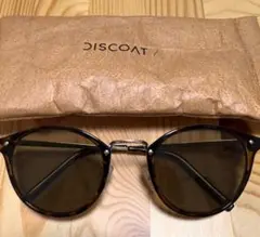 DISCOAT ブラウン ラウンド サングラス