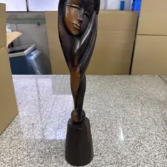アジア 木彫り 女性像 インテリア 置物 インテリア 小物 格安