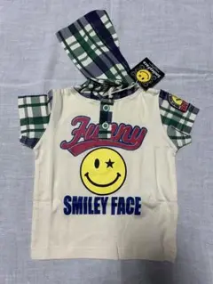 新品未使用　90cm 半袖Tシャツ　フード付き