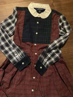 ポロラルフローレン✨シャツワンピース✨6歳✨120サイズ✨チェック✨秋冬服