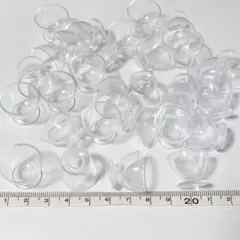 30個 パフェグラス 丸 ミニチュア ドールハウス ハンドメイド 食器