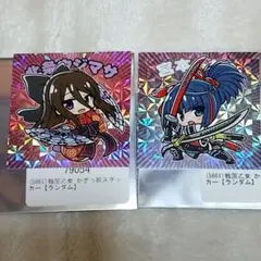 戦国乙女かぎっ娘ステッカー【ウジマサ＆ムサシ】