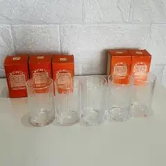 昭和レトロ　キリンオレンジ 特製グラス 5個セット