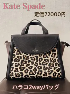 超美品【大特価】katespade レオパード ハラコ ショルダーレザーバッグ