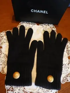 新品 CHANEL シャネル 手袋 ベビーカシミア100% CCマーク♡