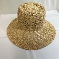 La Maison de lyllis ラフィアハット 麦わら帽子57cm