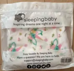 新品・未使用品スリーピングベイビーSleeping baby おくるみ(お花柄)