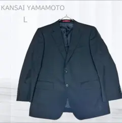 カンサイヤマモト メンズジャケット シングルブレスト ビジネス L相当 ブラック
