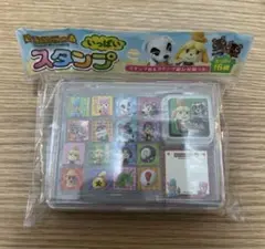 新品未使用 どうぶつの森 いっぱいスタンプ 16柄 スタンプ台&台紙付 あつ森