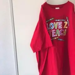 USA購入 love2 teach オーバーサイズ Tシャツ