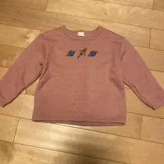 シンプルフリー　裏起毛トレーナー110