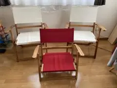 ニトリ 木製折りたたみチェア2脚u0026木製ローチェア1脚