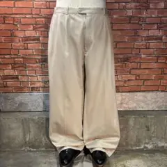 USA 古着 チノパン 2タック アメカジ ワイド ストレート シティ