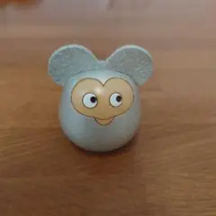 リサ・ラーソン　こけしの子ねずみ　卯三郎こけし　銀　シルバー