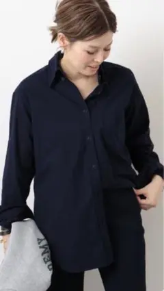 Oxford BD シャツ ネイビー 人気完売シャツ
