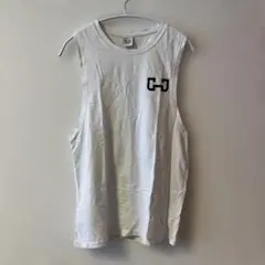 GYMJUNKY ホワイトタンクトップ