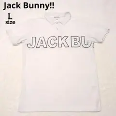ジャックバニー Jack Bunny デカロゴ ポロシャツ パーリーゲイツ L