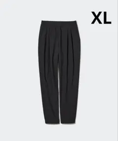 UNIQLO ナイロンウルトラストレッチテーパードパンツ ブラック XLサイズ