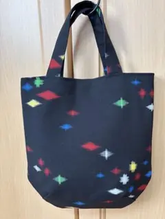 ハンドメイド　着物リメイク丸みトート♪ No.1