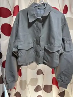 JEANASIS ライトグレー クロップドジャケット