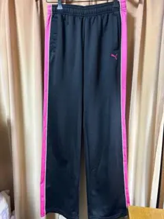 プーマ PUMA カジュアルパンツ ジャージ ブラック 黒 ピンク L