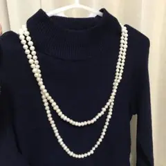 バロックパールロングネックレス