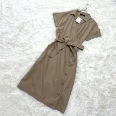 タグ付き◇UNTITLED アンタイトル　洗える　カシュクールシャツワンピース