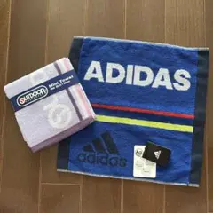 未使用　adidas & OUTDOOR タオルハンカチ　アディダス　アウトドア