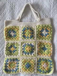 グラニースクエアバッグ＊handmade＊
