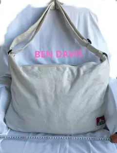 BEN DAVIS ビッグショルダーバッグ キャンバス 横型 斜め掛けバッグ